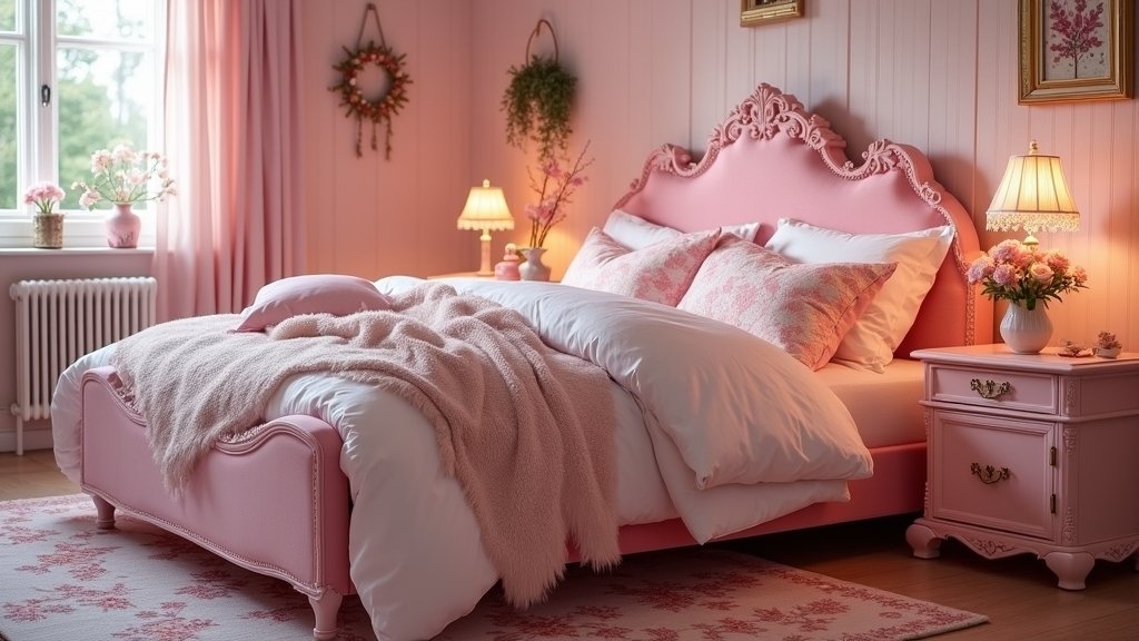 charming pink bedroom ideas