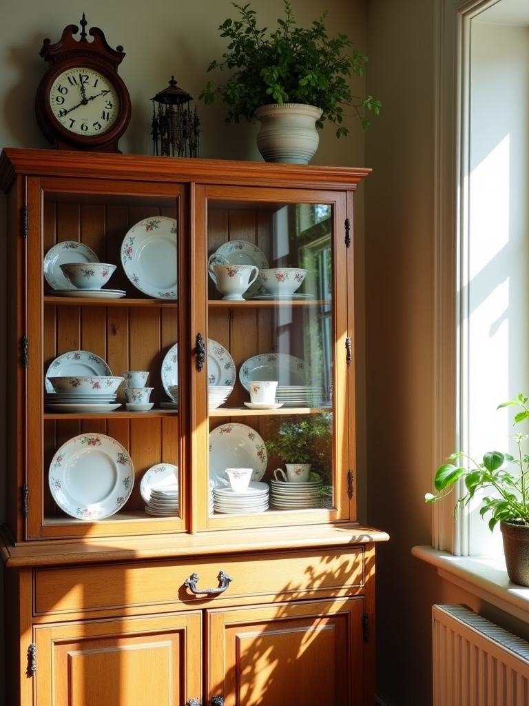 charming vintage display storage