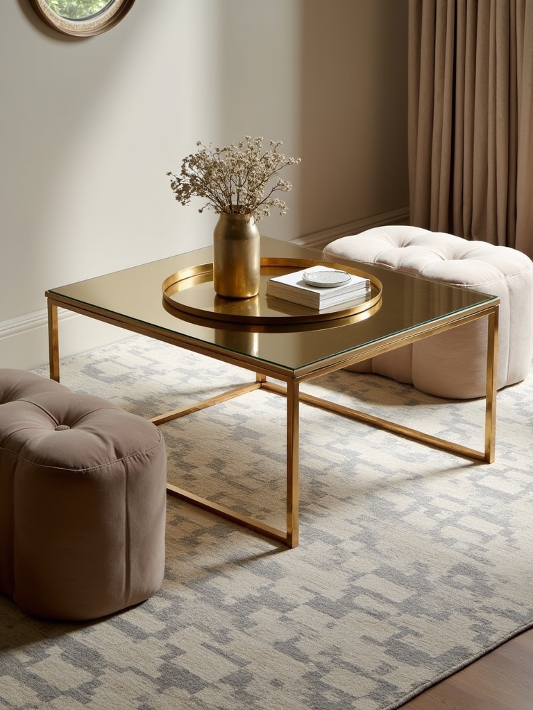 chic gold and brass accents