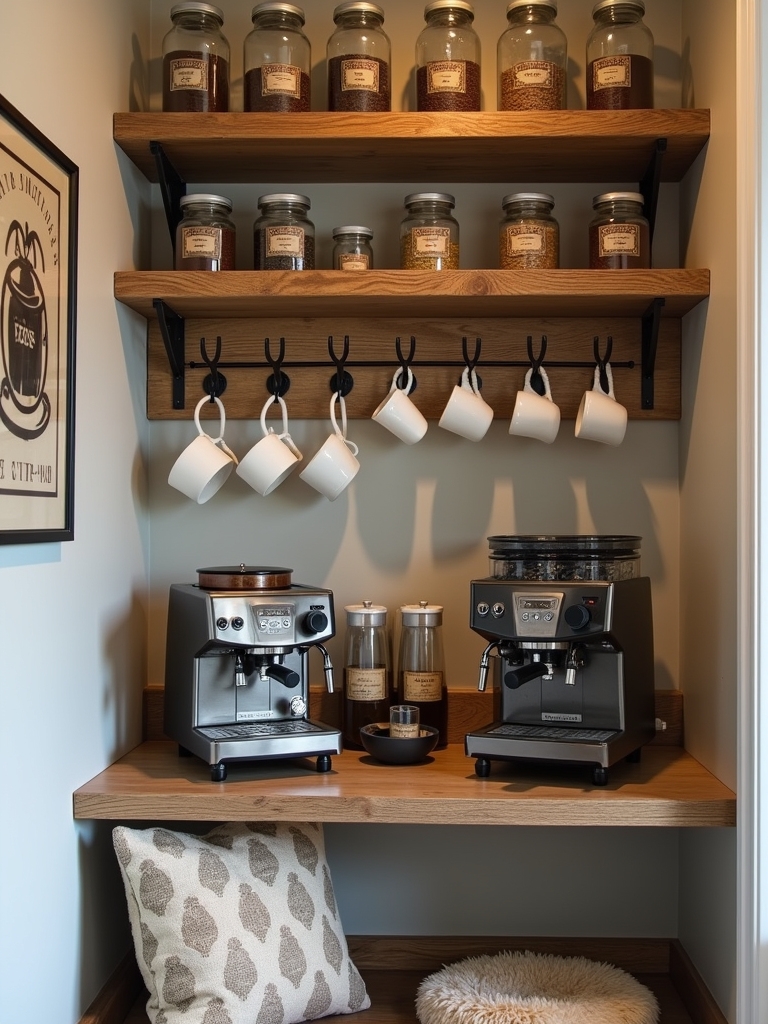 closet coffee nook transformation