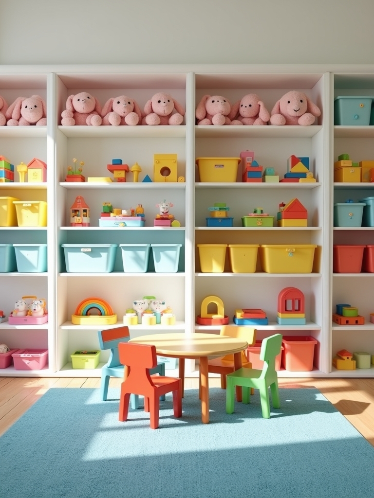 color coded toy organization system