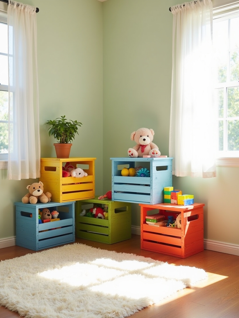 color coded toy organization system