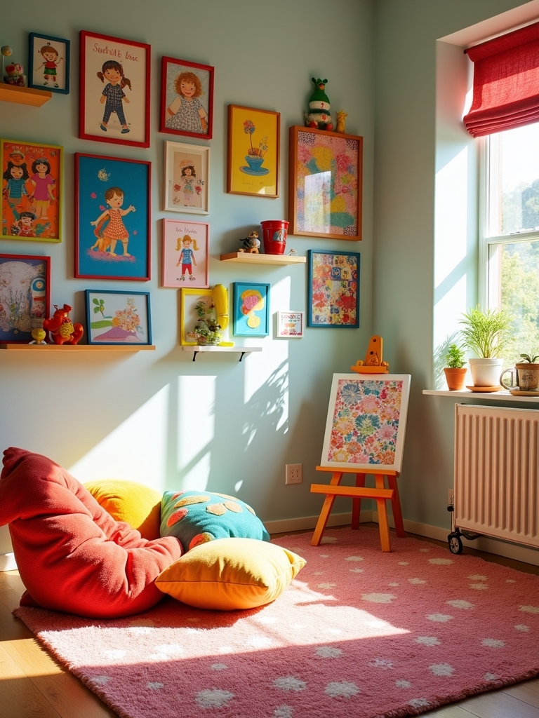 colorful gallery wall tips