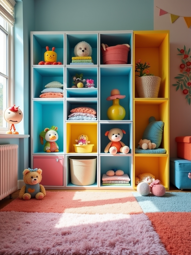 colorful toy organization solution