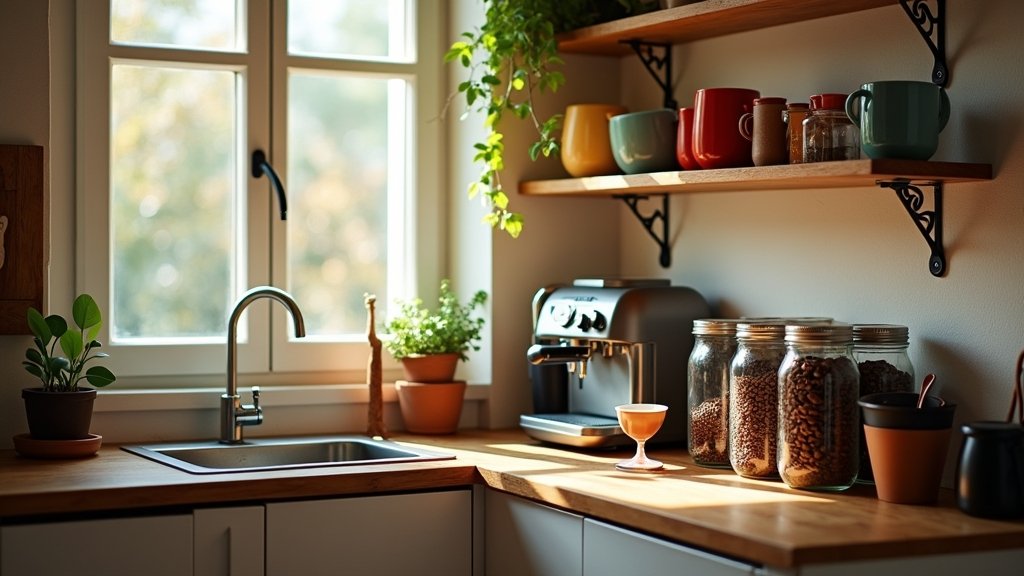 compact coffee station ideas