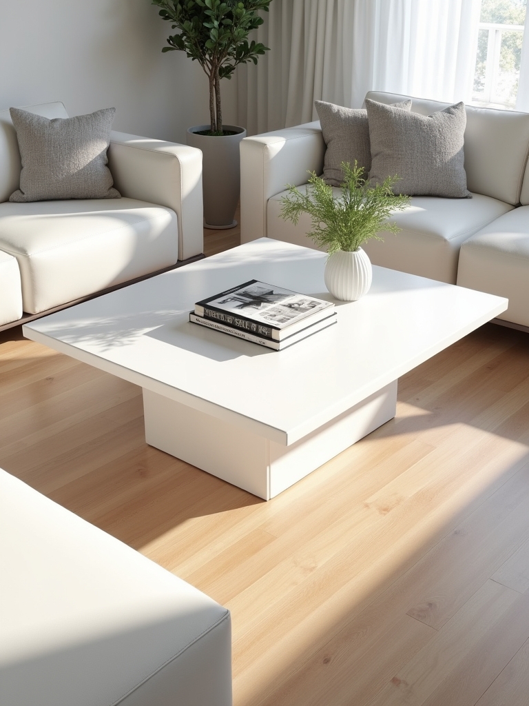 contemporary geometric coffee table