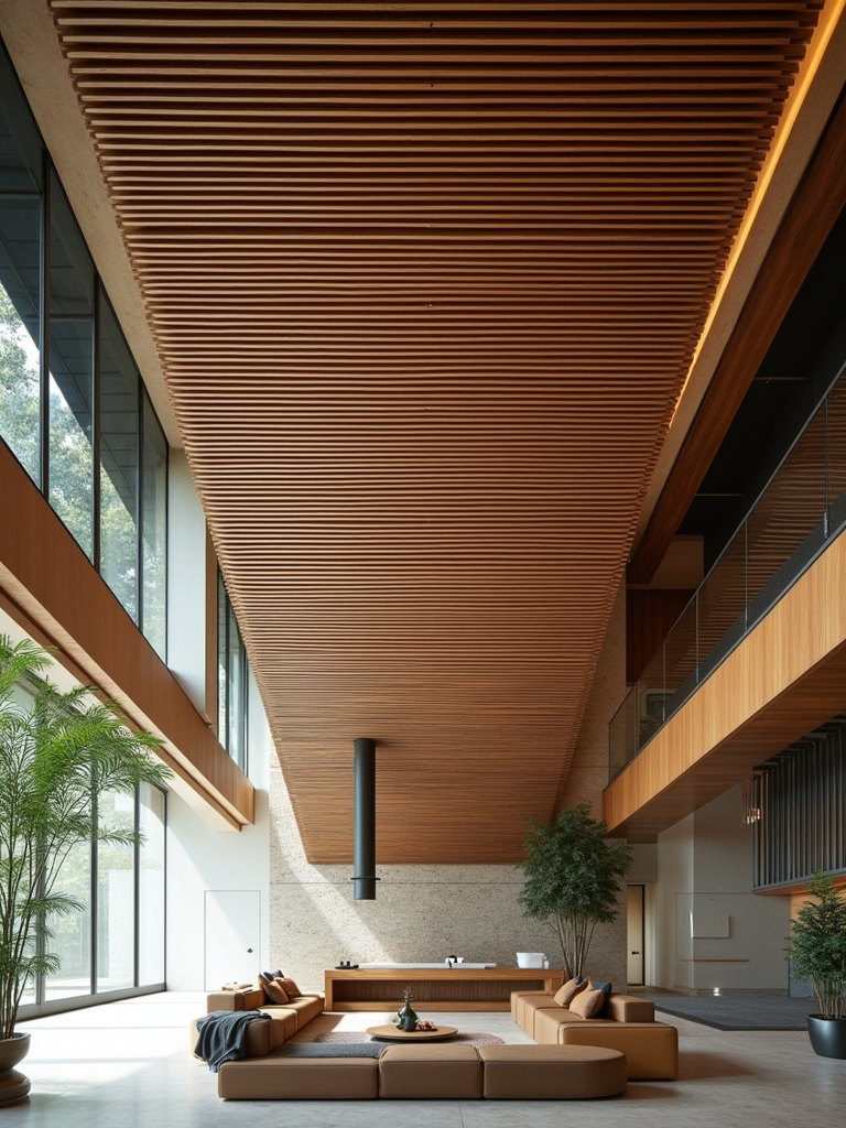 contemporary slatted ceiling benefits