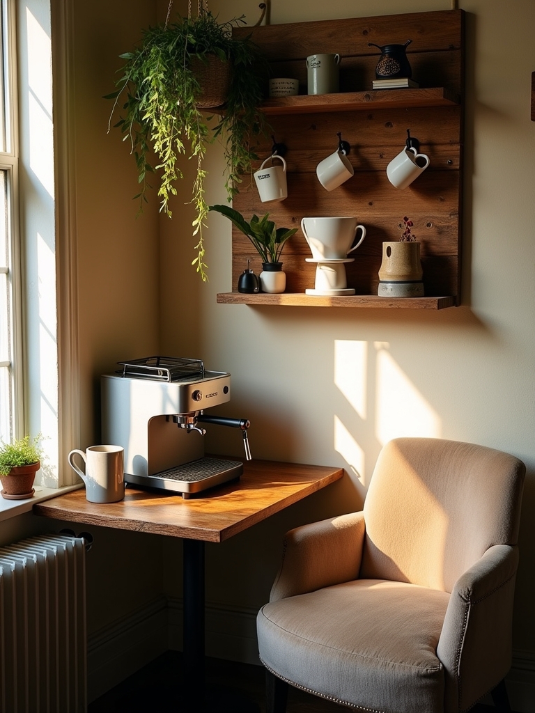cozy corner coffee nook