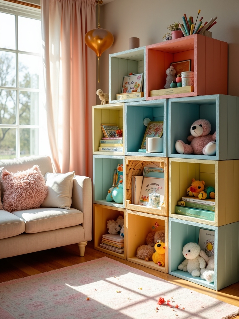 cozy crate bookshelf design