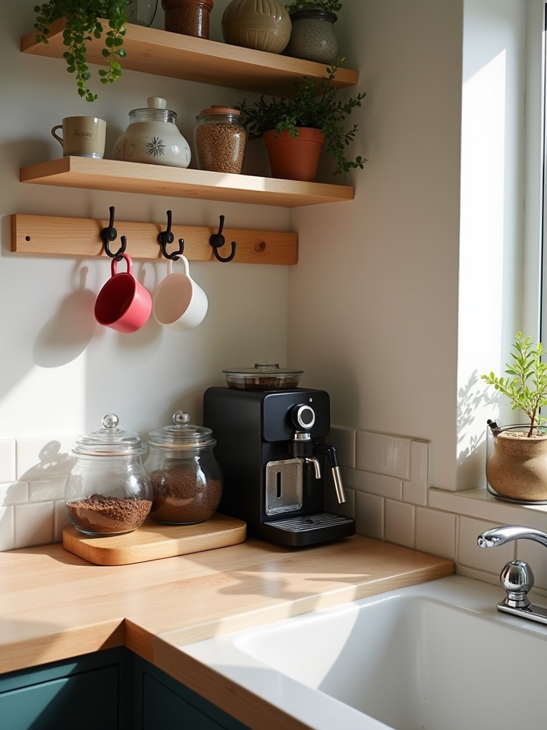 cozy kitchen coffee nook