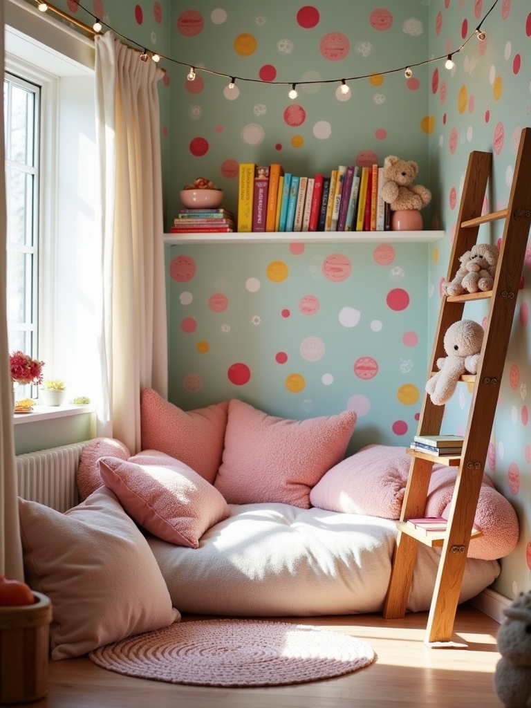cozy reading nook setup