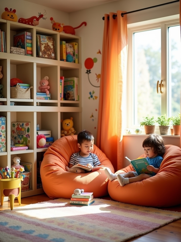 cozy reading nook setup