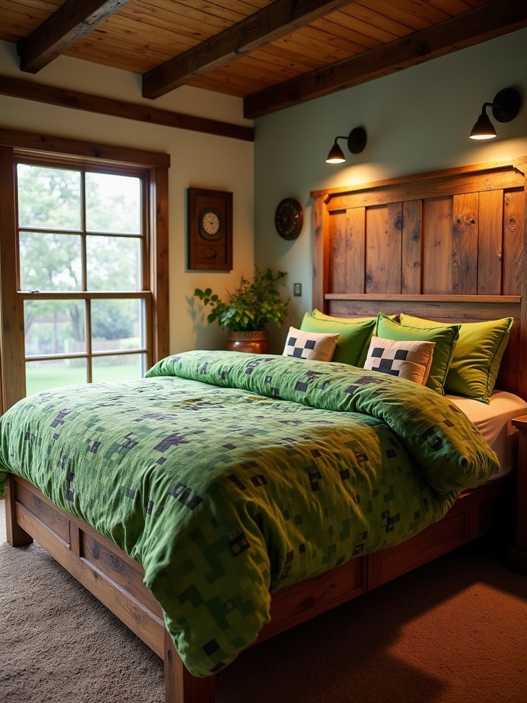 cozy rustic farmhouse bed