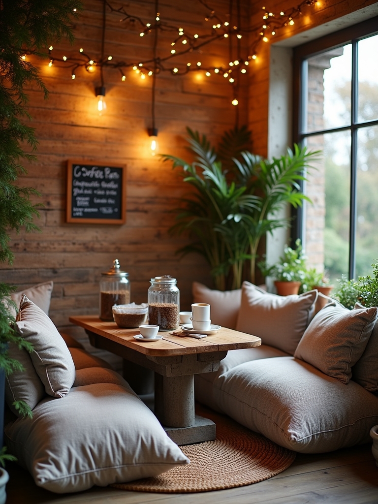 cozy seating warm ambiance