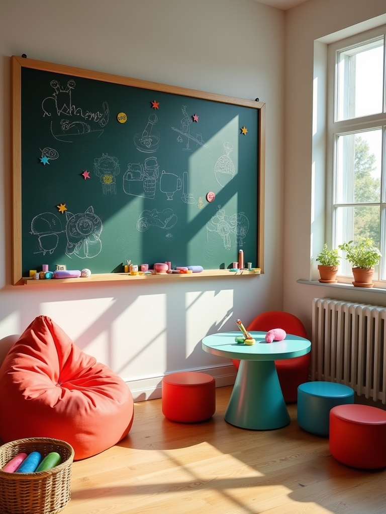 creative magnetic chalkboard wall