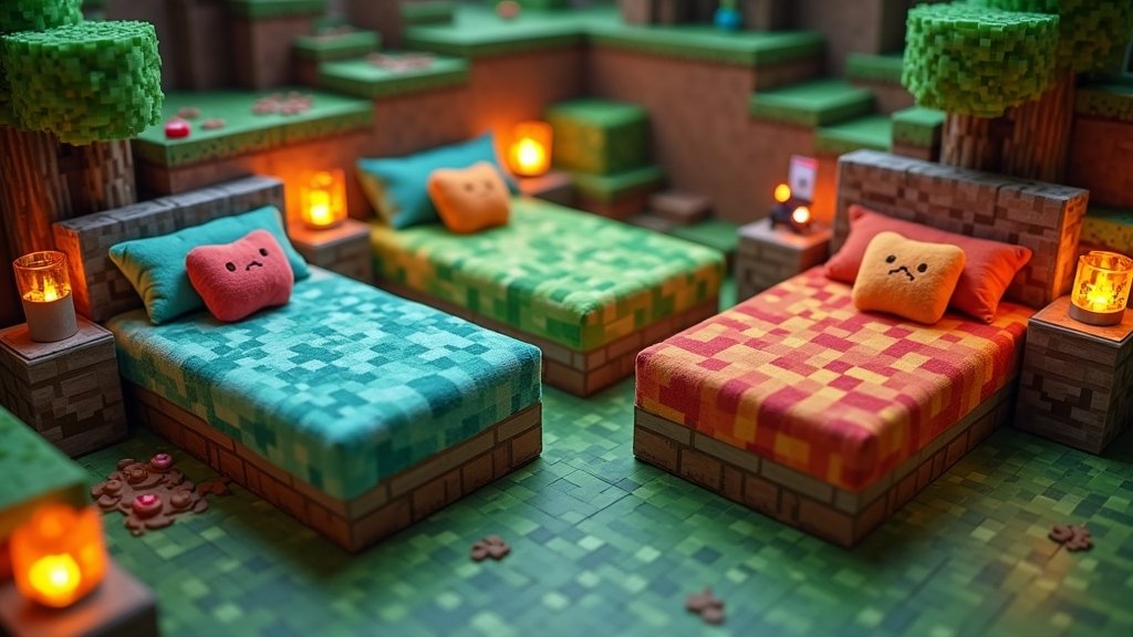 creative minecraft bed designs