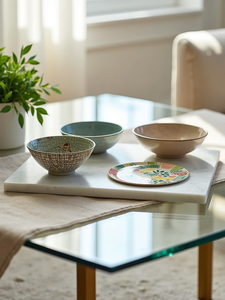 creative serving dish decor