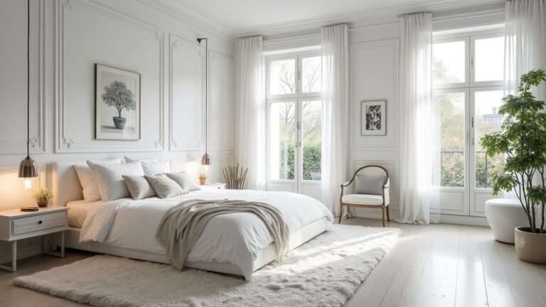 creative white bedroom designs