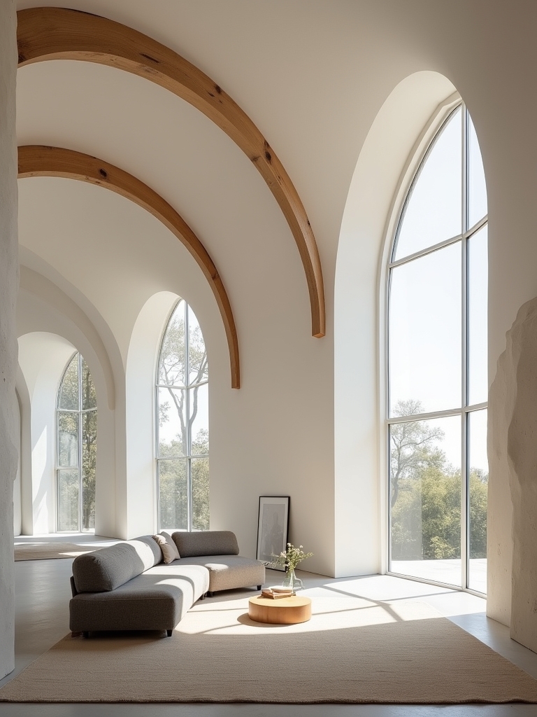 curved ceilings enhance spaces