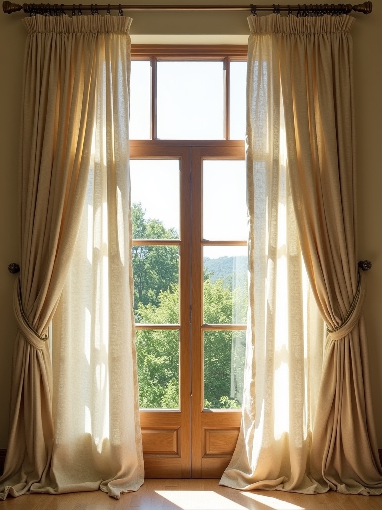 custom bay window treatments