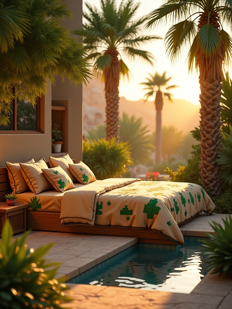 desert oasis bed design