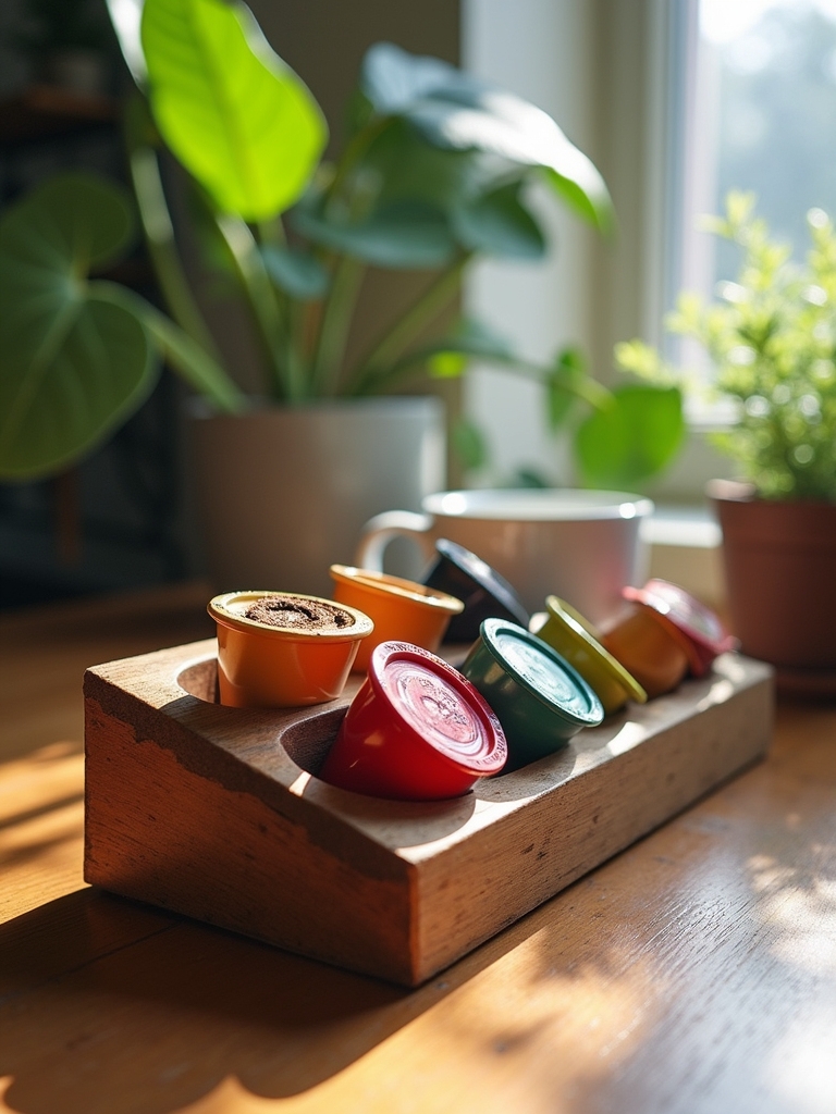 diy wooden coffee pod holder