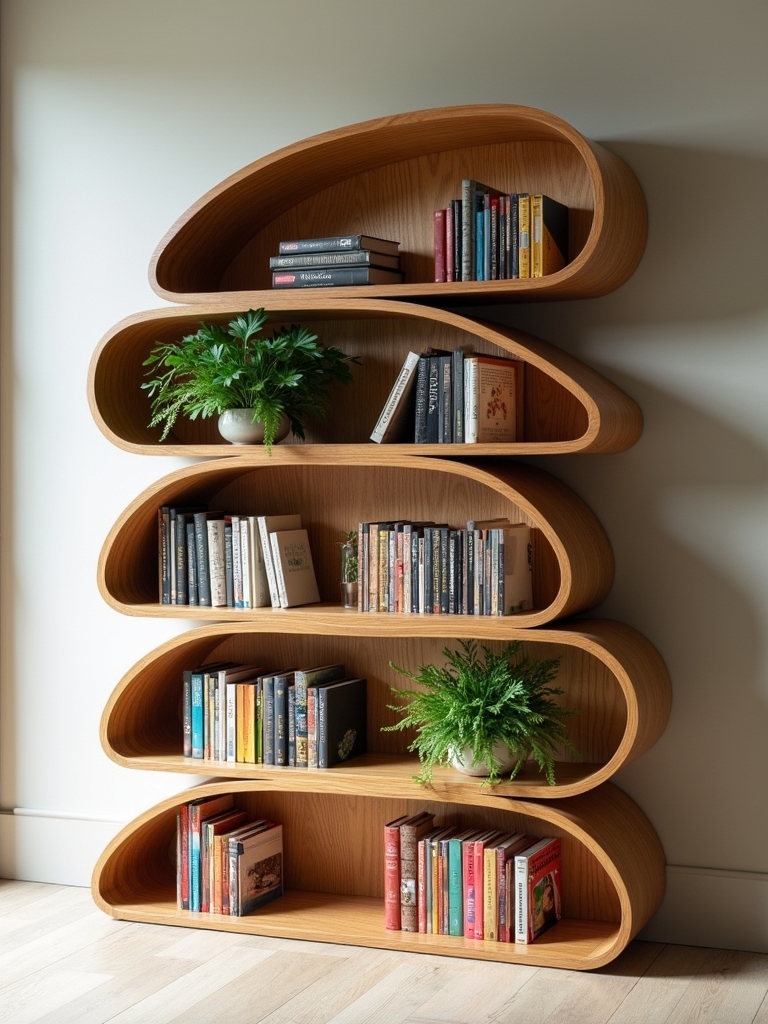dynamic wave design bookshelf