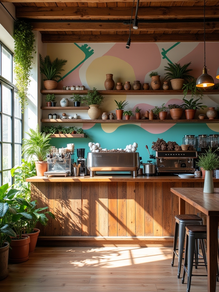 eclectic coffee bar style