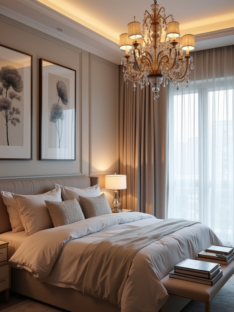 elegant chandelier and pendant