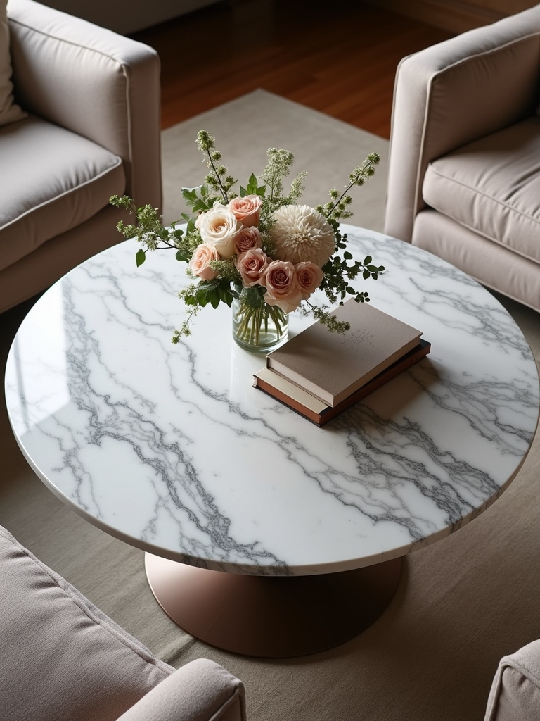 elegant durable marble tables