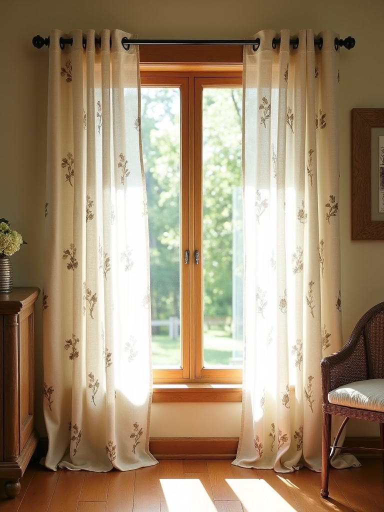 elegant farmhouse window treatments