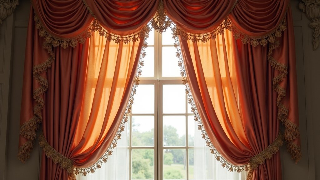 elegant luxurious window curtains