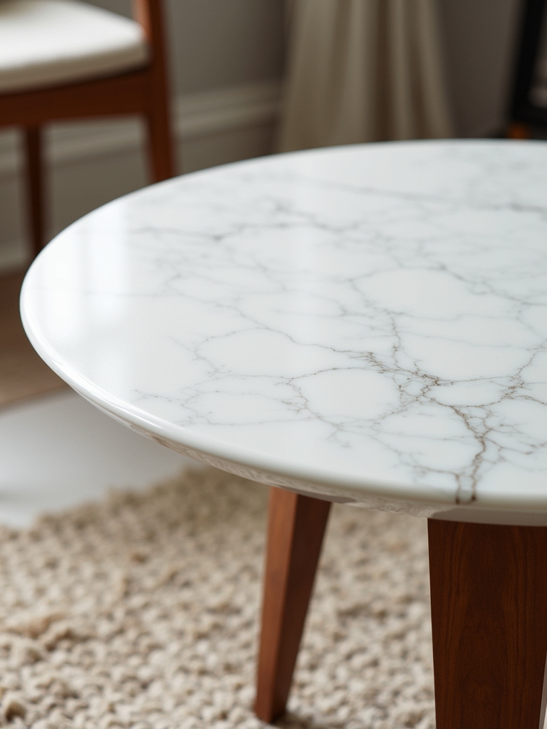 elegant marble wood fusion