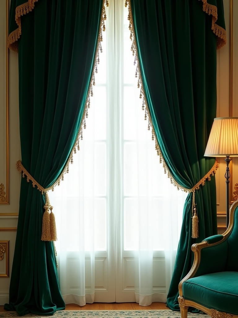 elegant velvet drapes maintenance