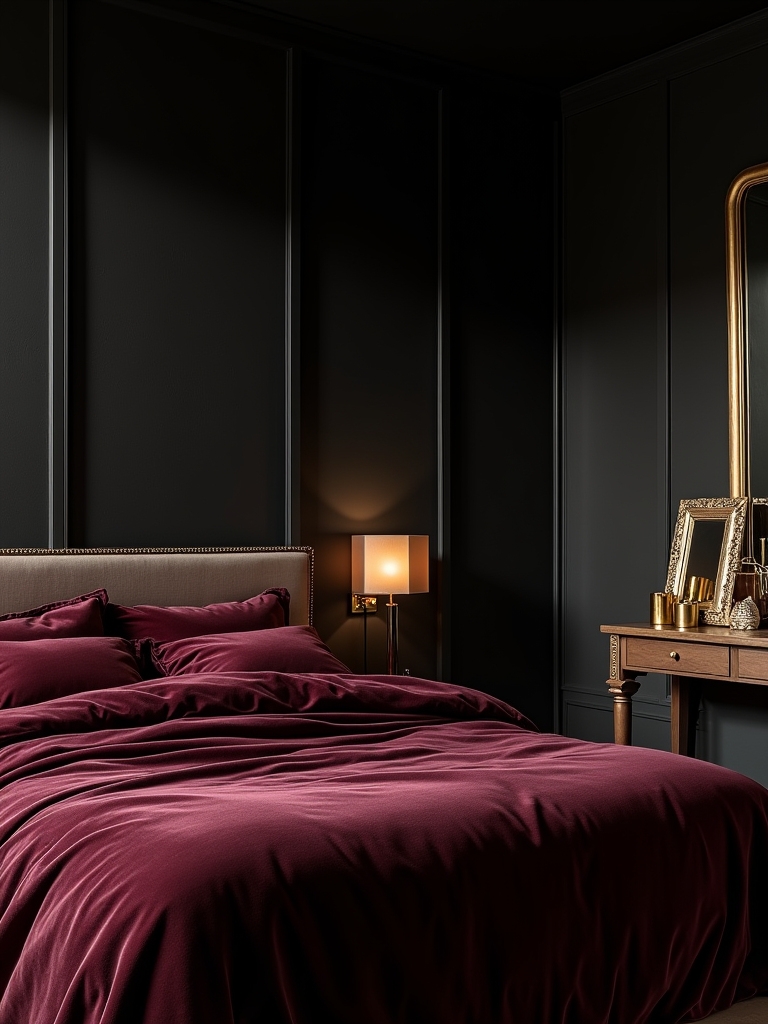 elegant warm metallic accents