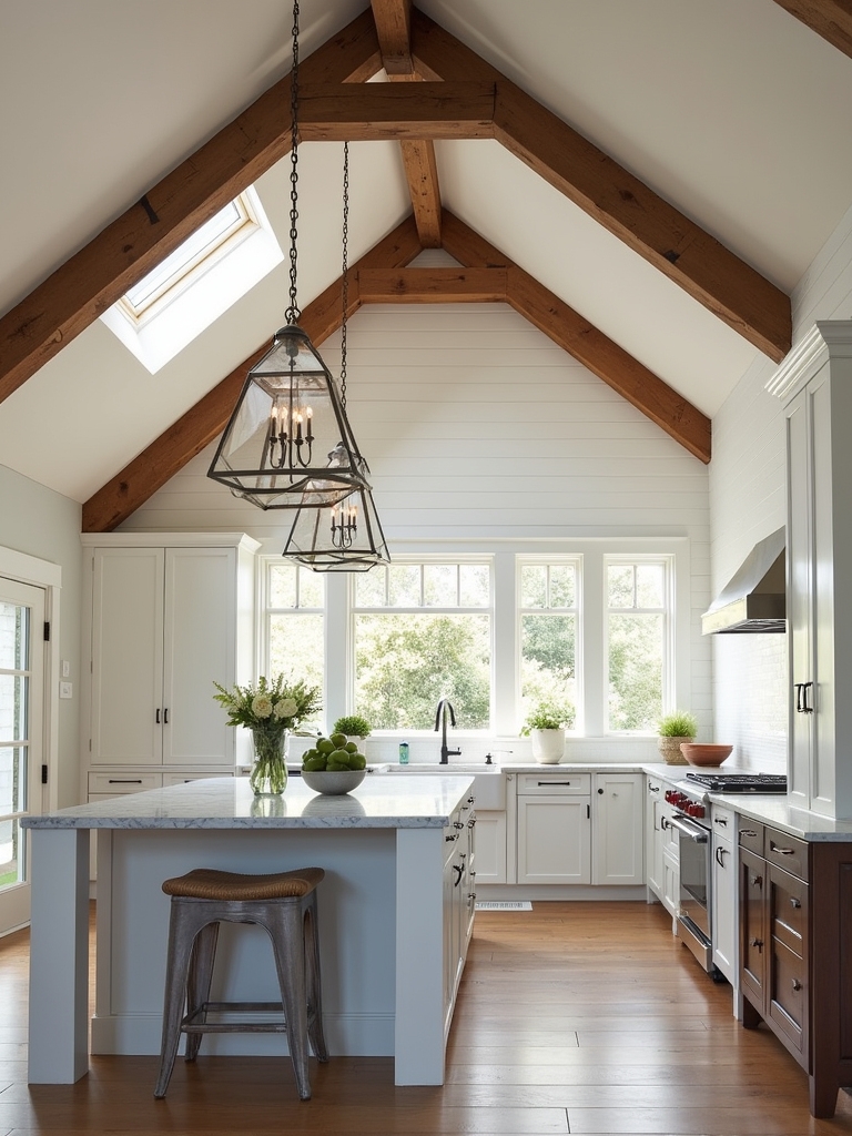 elevated open kitchen design