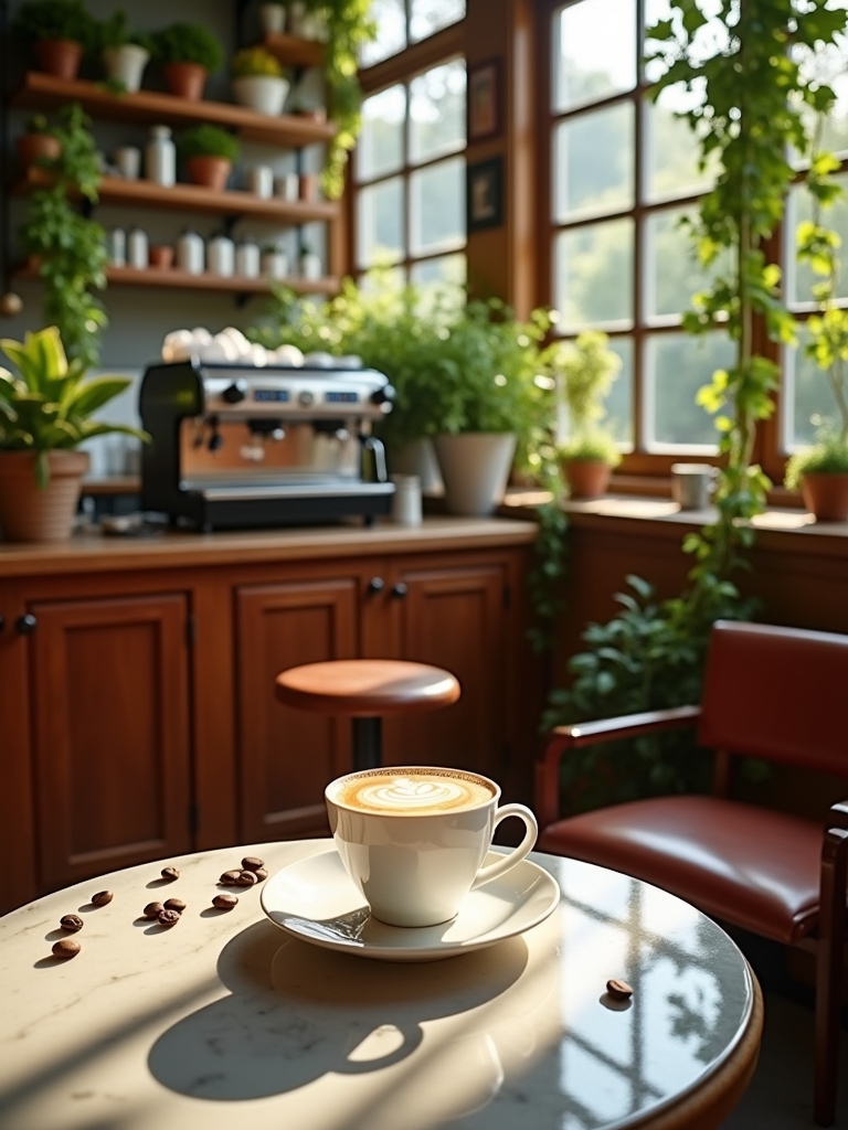 enhance bar with greenery