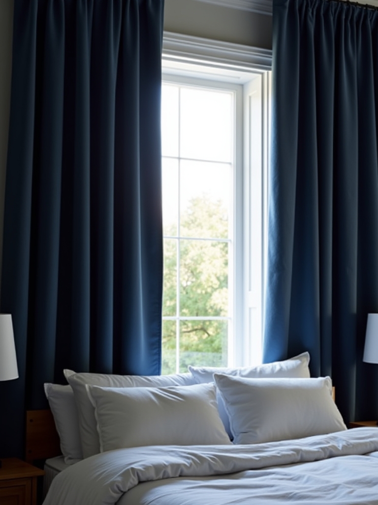 enhance sleep with blackout curtains