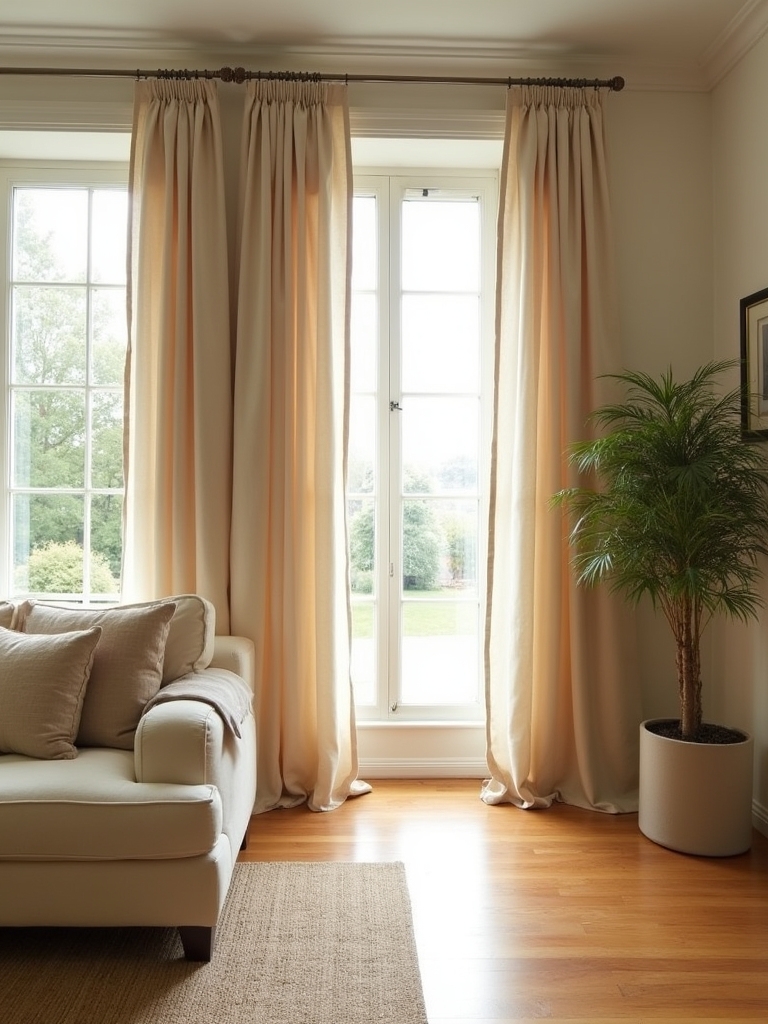 enhance space with curtains