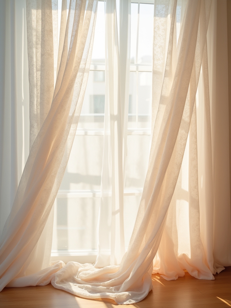 ethereal sheer fabric elegance