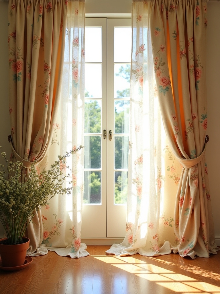 floral prints enhance interiors