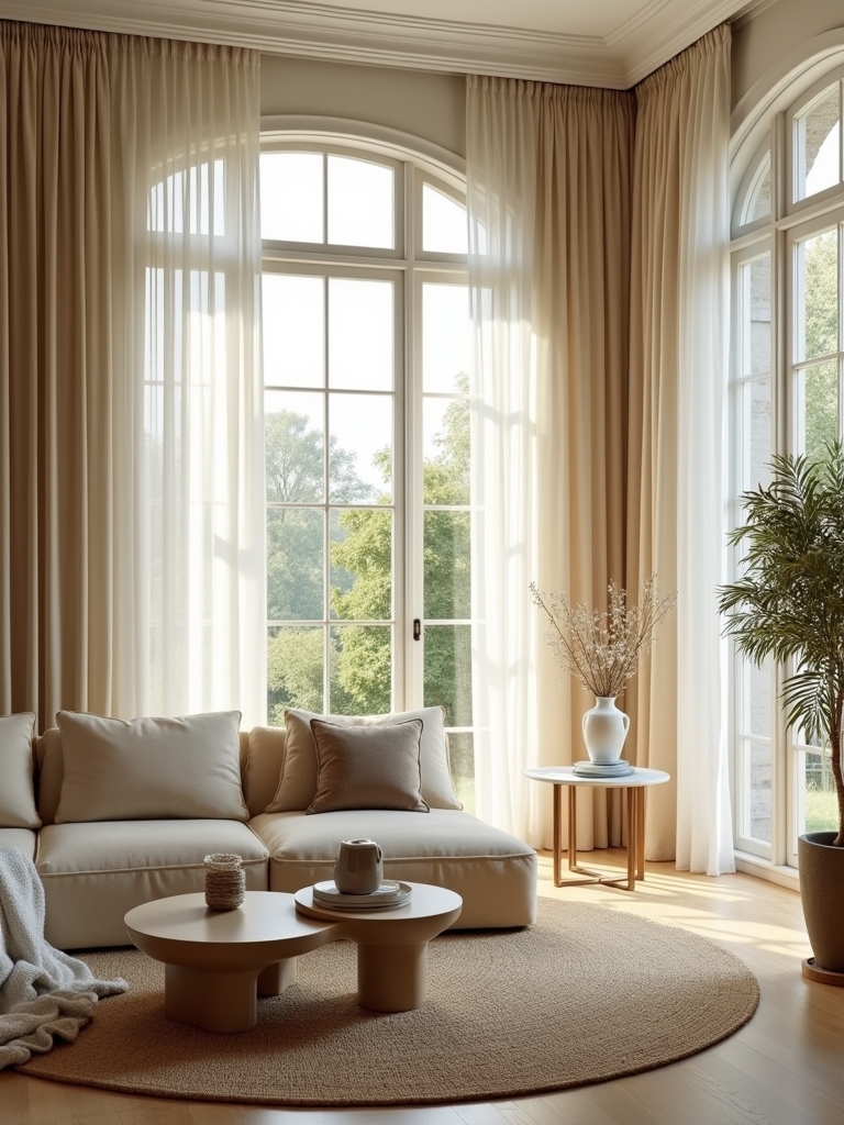 framing views with drapery