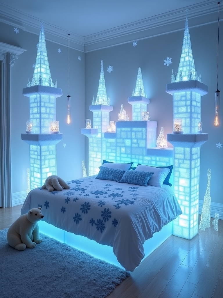 frosty ice castle bed