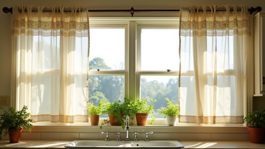 functional and stylish kitchen curtains