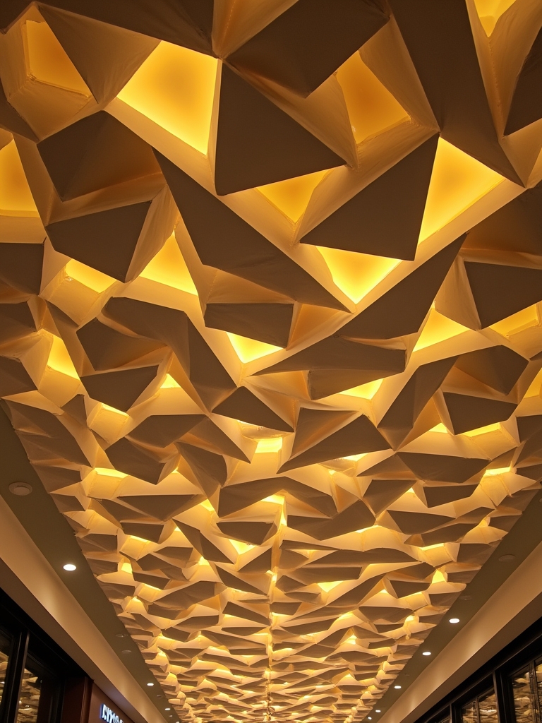 geometric led ceiling designs