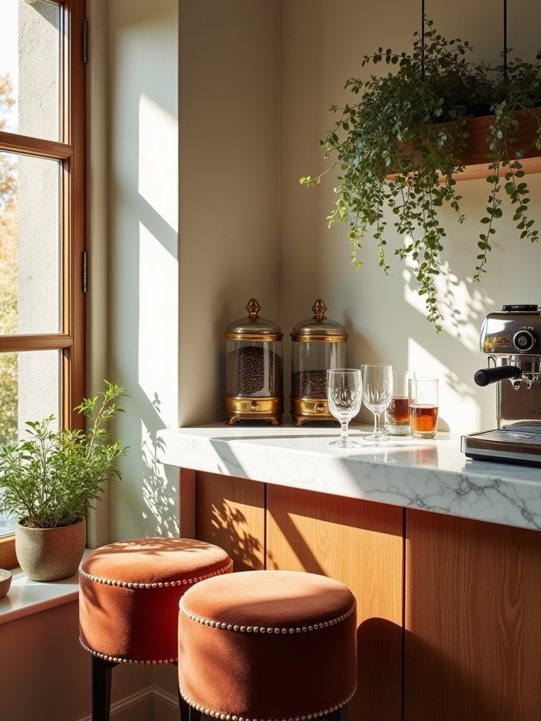 glamorous coffee bar elements