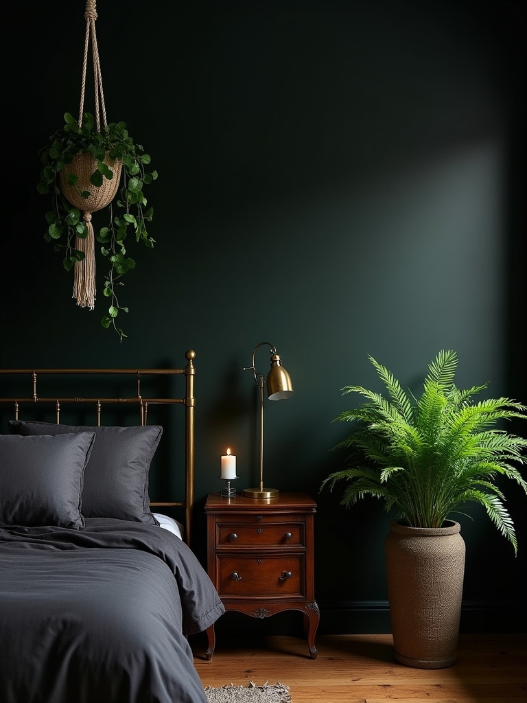 indoor plants brighten bedrooms