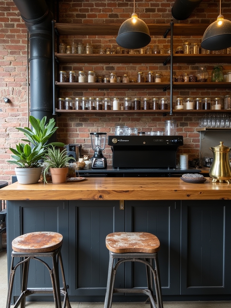 industrial vintage coffee corner