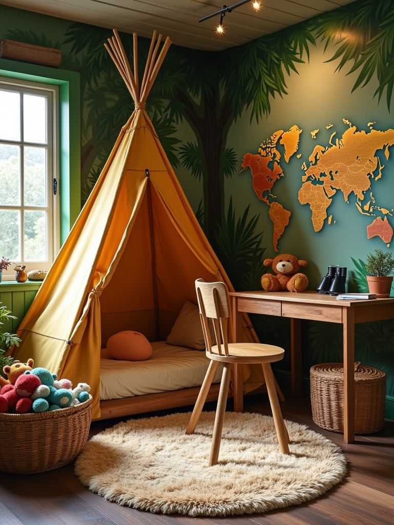 jungle safari bedroom theme