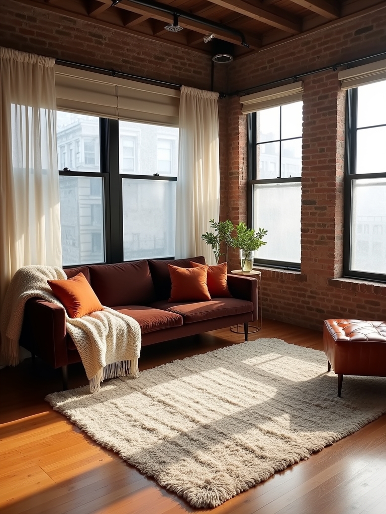 layering rugs and fabrics